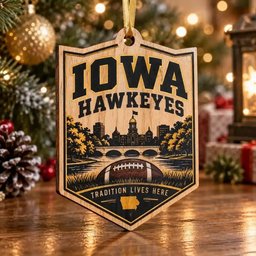 Iowa Hawkeyes Christmas Ornament Christmas Tree Decoration Fans Gift