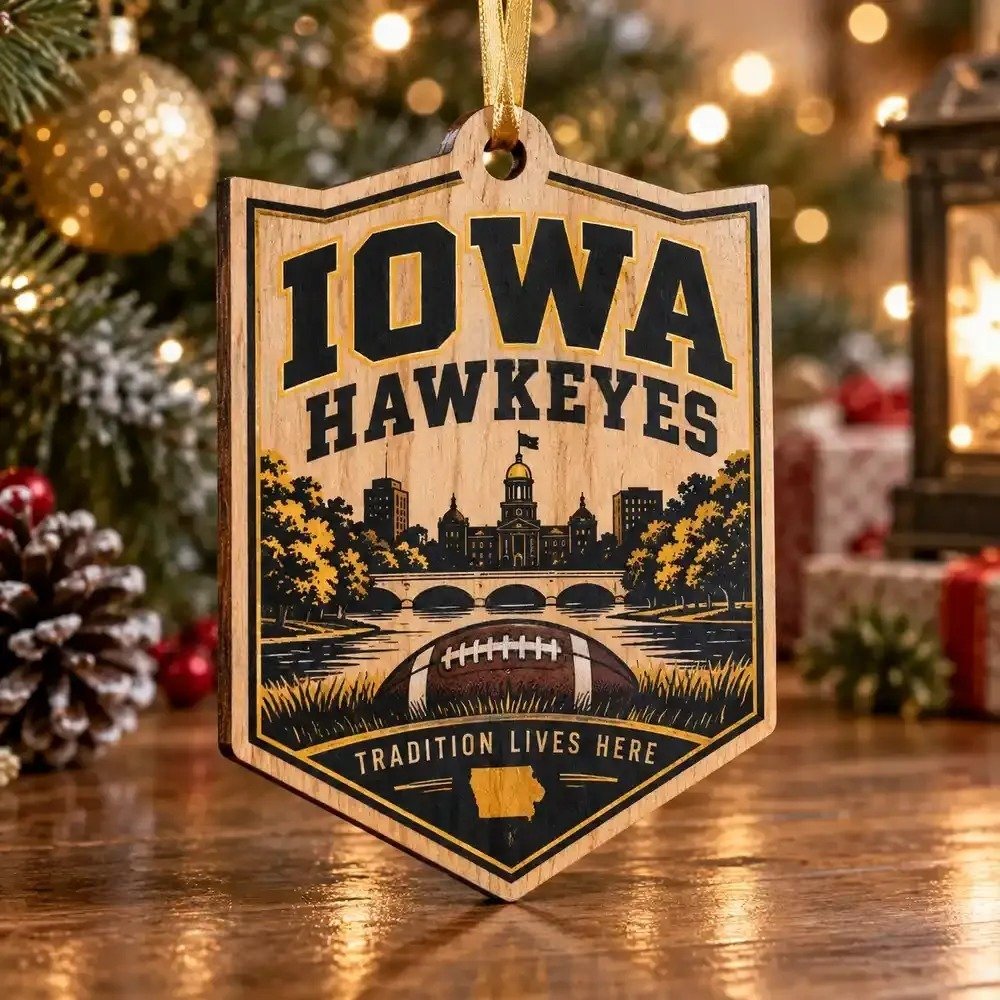 Iowa Hawkeyes Christmas Ornament Christmas Tree Decoration Fans Gift