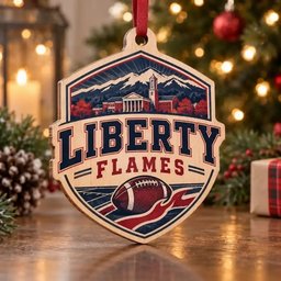 Liberty Flames Christmas Ornament Holiday Tree Decoration Fans Gifts