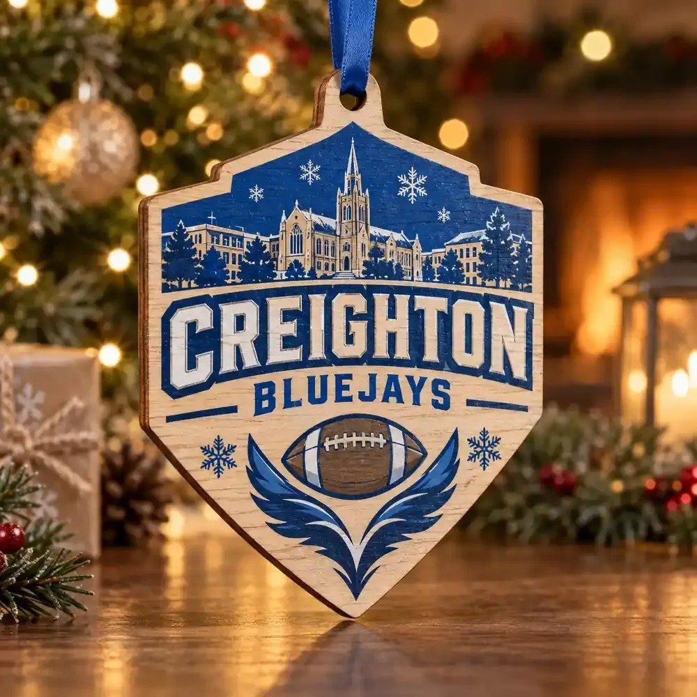 Creighton Bluejays Christmas Ornament Holiday Tree Decoration Fan Gift