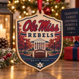 Ole Miss Rebels Christmas Ornament Christmas Holiday Decorations Gift For Men