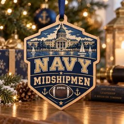 Navy Midshipmen Christmas Ornament Indoor Holiday Decorations Fans Gift