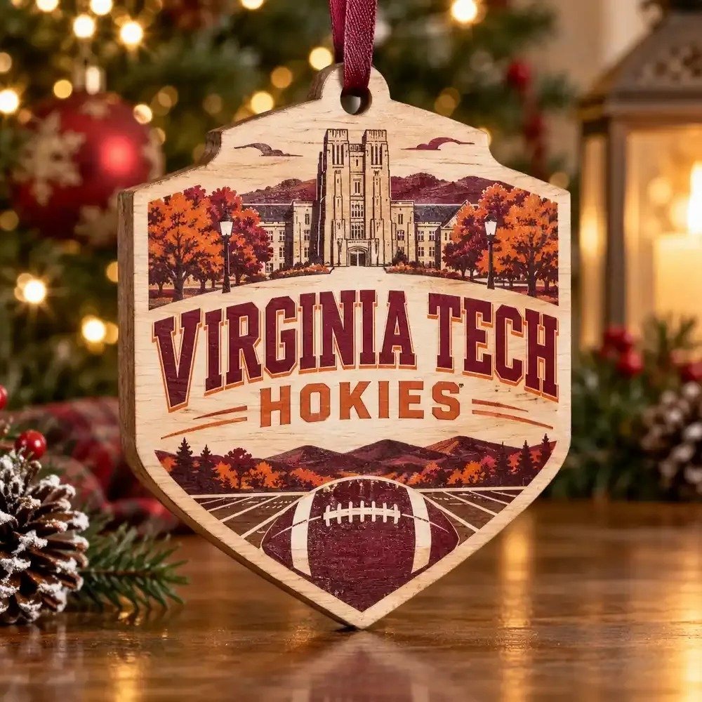 Virginia Tech Hokies Christmas Ornament Indoor Christmas Tree Decor Fans Gifts