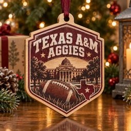 Texas A&M Aggies Christmas Ornament Indoor Holiday Decorations Gift For Fans