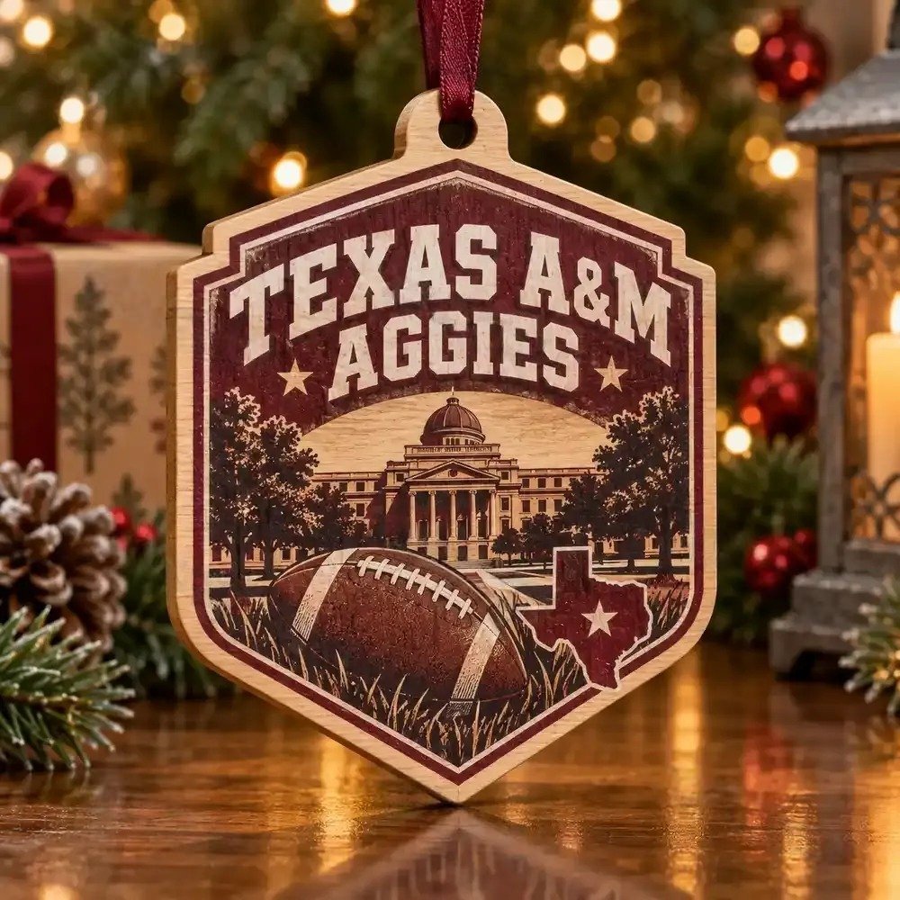 Texas A&M Aggies Christmas Ornament Indoor Holiday Decorations Gift For Fans