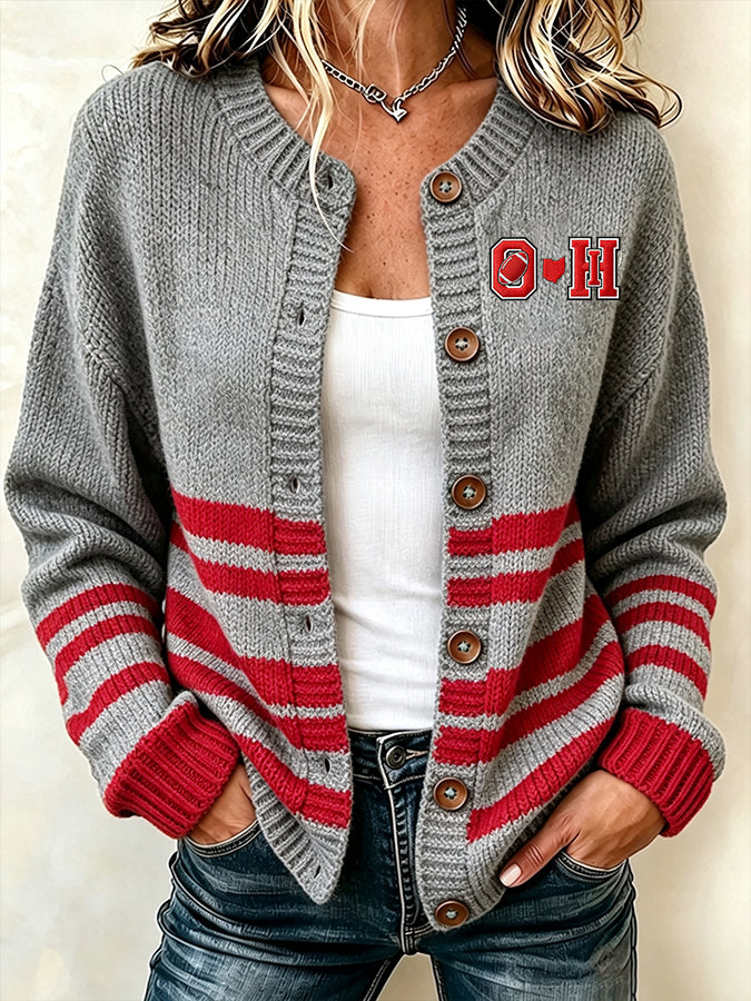 Ohio State Buckeyes Football Merch Ohio Cardigan Buckeye Pride Attire Game Day Gift