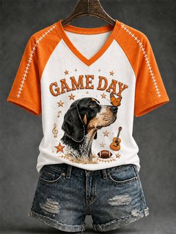 Tennessee Football x Dolly Parton Merch V-Neck Shirt Dolly Parton Tribute Clothes