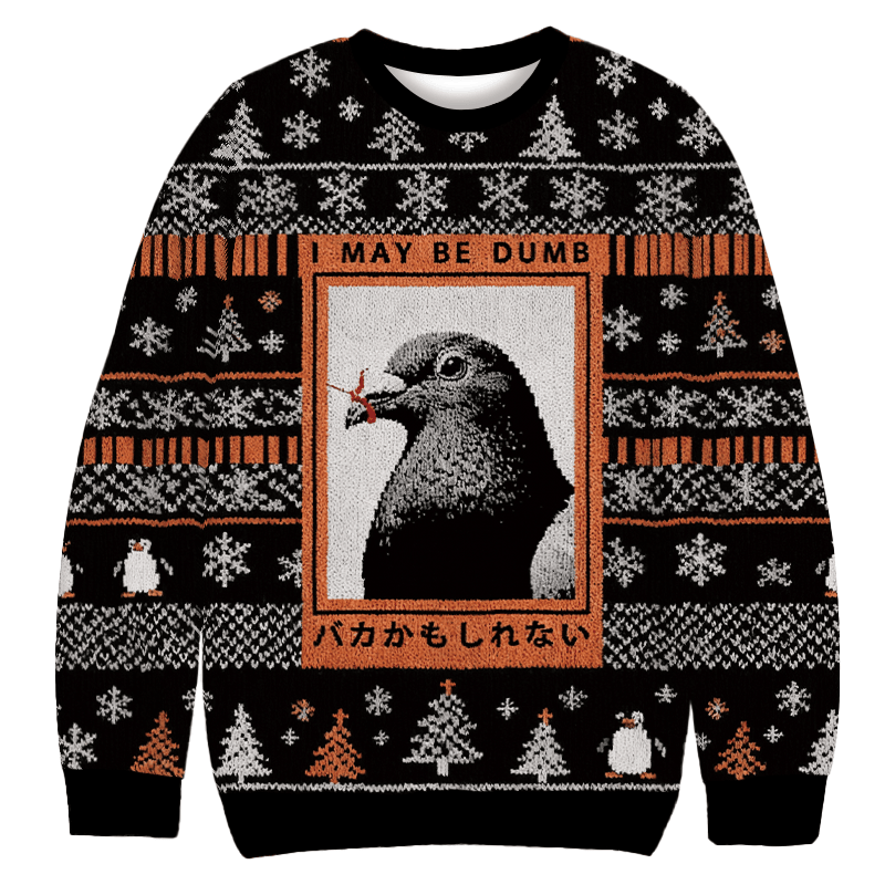 I May Be Dumb Funny Christmas Ugly Sweater Funny Xmas Clothes Gifts For Daughter