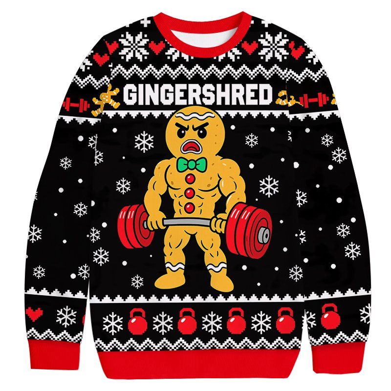 Funny Gym Christmas Ugly Sweater Funny Christmas Gear Gift For Brother