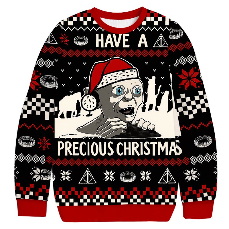 Gollum Have A Precious Christmas Ugly Sweater Xmas Holiday Merch Girlfriend Gifts