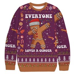 Gingerbread Dabbing Dance Christmas Ugly Sweater Christmas Holiday Apparel Gifts