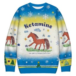 I Do Ketamine Christmas Ugly Sweater Funny Xmas Outfits Gift For Holiday