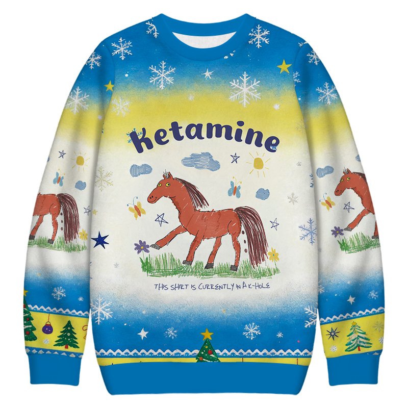 I Do Ketamine Christmas Ugly Sweater Funny Xmas Outfits Gift For Holiday