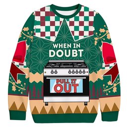 Funny When in Doubt Christmas Ugly Sweater Christmas Holiday Merch Gifts For Wife