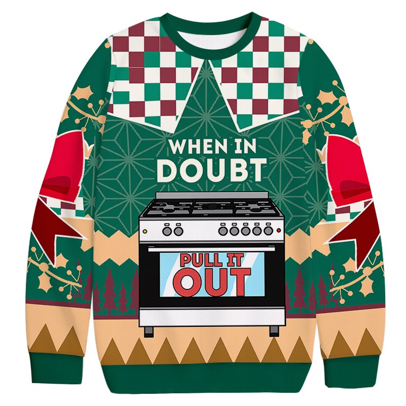 Funny When in Doubt Christmas Ugly Sweater Christmas Holiday Merch Gifts For Wife