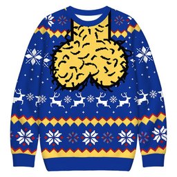 Hilarious Naughty Blue Christmas Ugly Sweater Funny Xmas Apparel Gift For Girlfriend