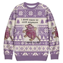 I Don_t Want To Cook Anymore Christmas Ugly Sweater Funny Christmas Clothing Gifts