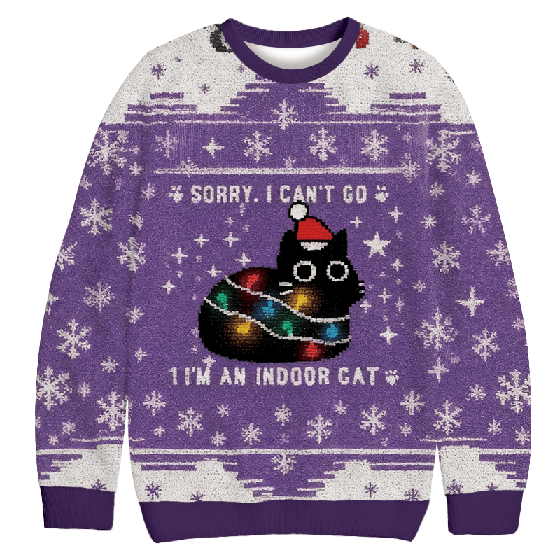 Funny Everything Is Fine Christmas Ugly Sweater Funny Christmas Merch Gifts For Wife