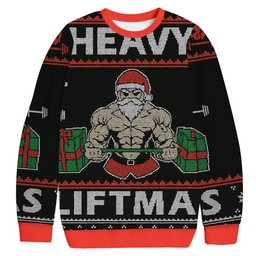 Heavy Liftmas Christmas Ugly Sweater Funny Xmas Apparel Unique Gifts For Son