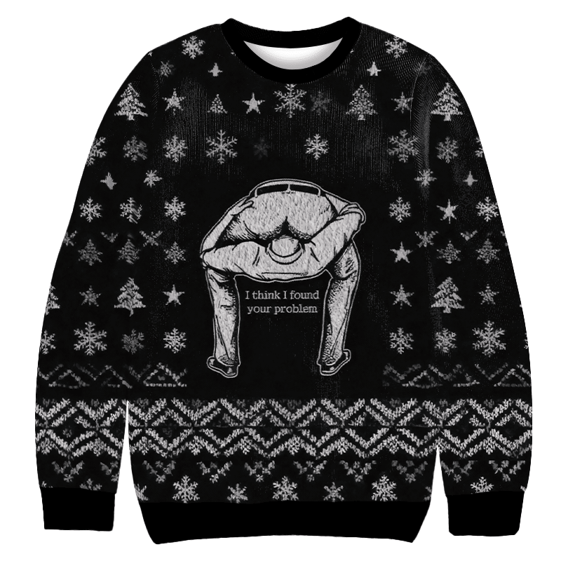 I Found Your Problem Christmas Ugly Sweater Funny Christmas Outfits Gift For Mom