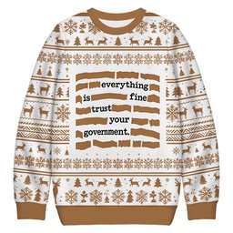 Everything Is Fine Meme Christmas Ugly Sweater Unique Christmas Clothes Gifts For Mom