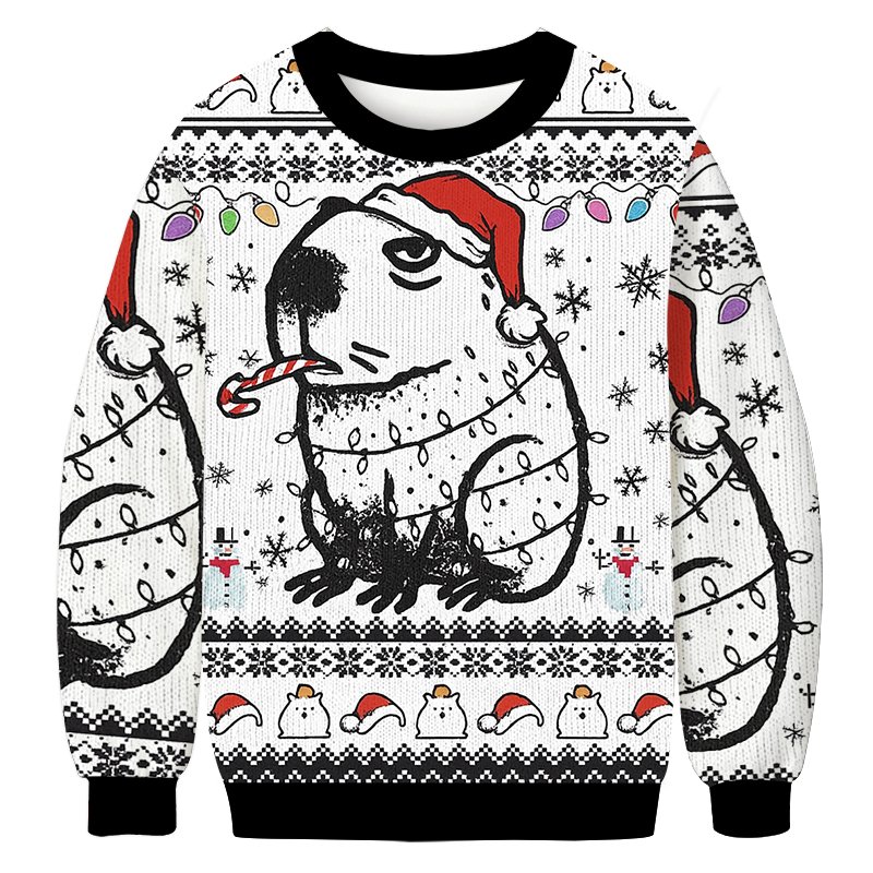 Capybara Smoking Christmas Ugly Sweater Funny Xmas Attire Gifts For Fashion Lovers