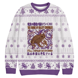 Fabric Of Reality Crumbles Still I Remain Unconcerned Christmas Ugly Sweater Xmas Gear