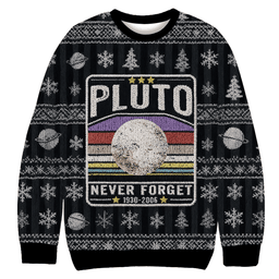 Always A Planet in Our Hearts Christmas Ugly Sweater Funny Xmas Clothes Gifts