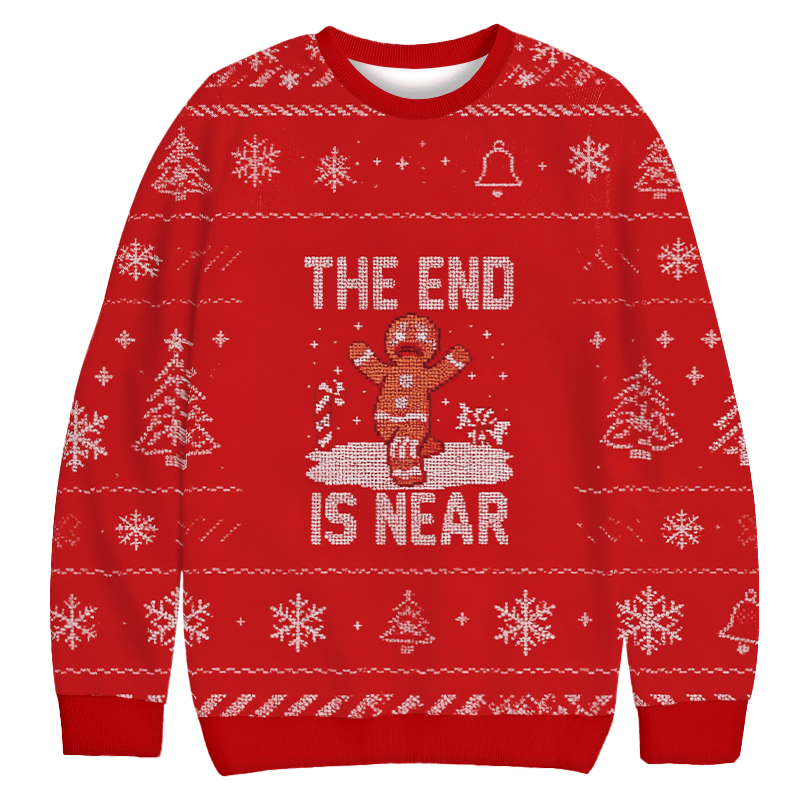 Christmas Is Near Christmas Ugly Sweater Unique Christmas Clothing Fashion Lovers Gift