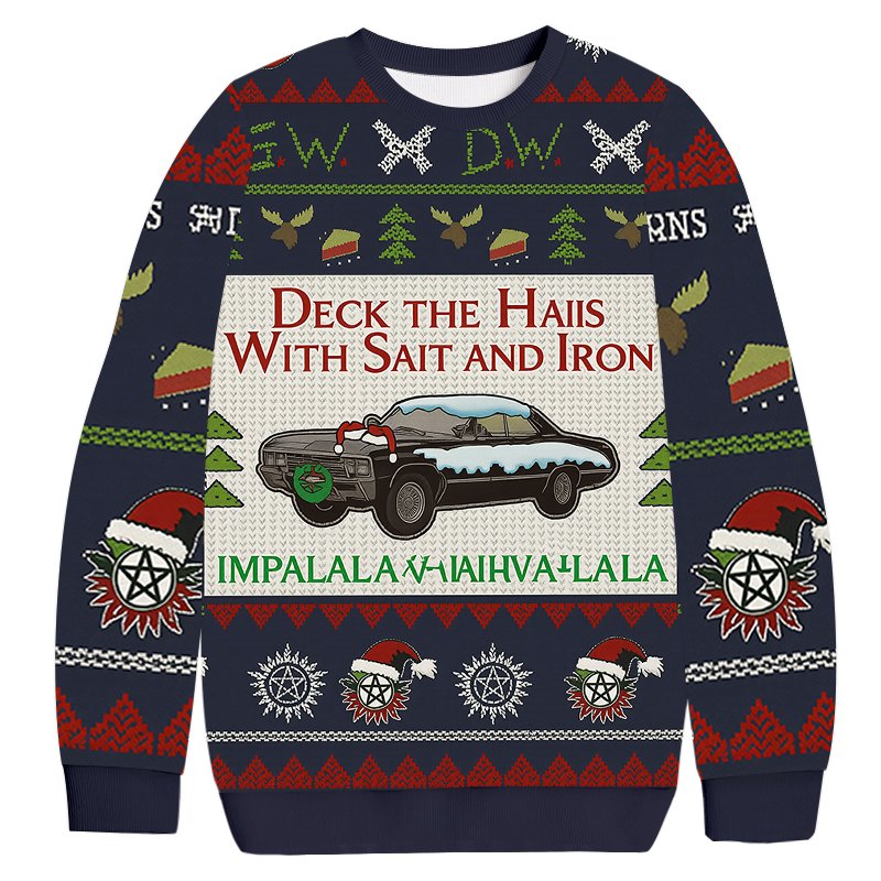 Deck The Halls With Salt And Iron Christmas Ugly Sweater Christmas Apparel Gifts