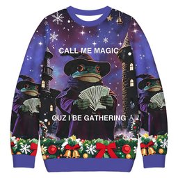 Call Me Magic Cuz I Be Gathering Christmas Ugly Sweater Xmas Apparel Holiday Gifts