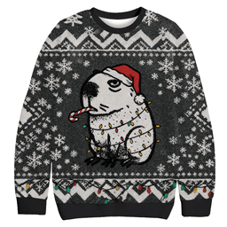 Capybara Smoking Funny Christmas Ugly Sweater Funny Xmas Apparel Capybara Lover Gift
