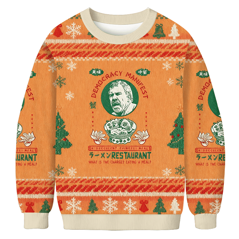Delicious Chinese Food Christmas Ugly Sweater Funny Xmas Apparel Gifts For Husband