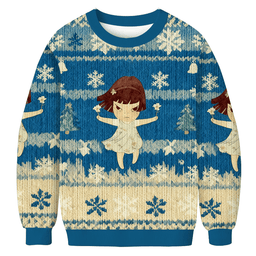 Fierce Girl Christmas Ugly Sweater Christmas Clothes Gifts For Daughter