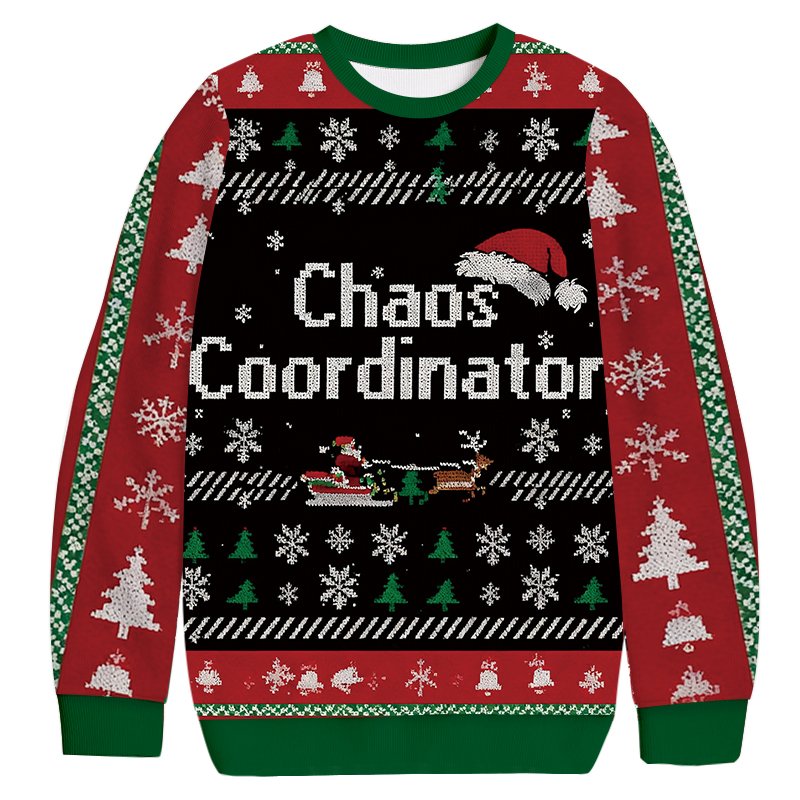 Chaos Coordinator Christmas Ugly Sweater Christmas Clothes Gifts For Fashion Lovers