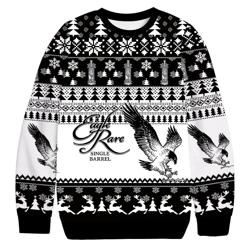 Eagle Rare Whiskey Bourbon Christmas Ugly Sweater Funny Christmas Clothes Gifts