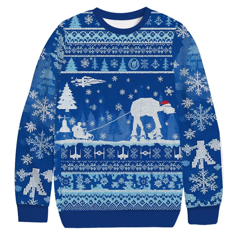 AT Snow Walke Christmas Ugly Sweater Christmas Apparel Unique Gifts For Mom