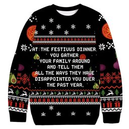 At The Festivus Dinner Christmas Ugly Sweater Unique Christmas Clothes Husband Gifts