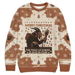 Cheer Is Paid In Fear Funny Christmas Ugly Sweater Funny Xmas Clothes Christmas Gift_