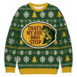 Bro Stop Christmas Ugly Sweater Funny Xmas Apparel Gift For Holiday Gifts