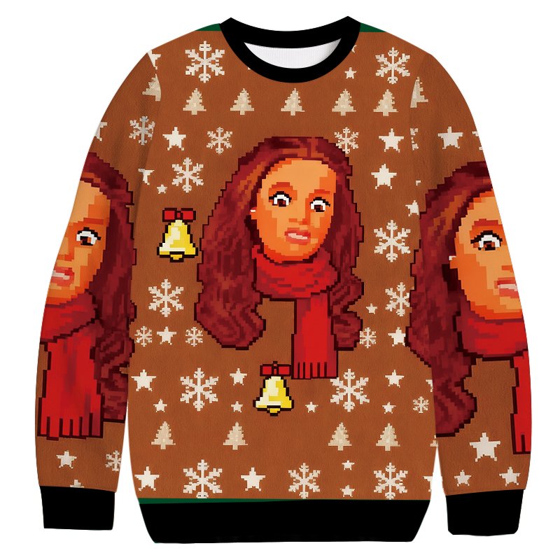 Doll Face Meme Christmas Ugly Sweater Funny Christmas Clothing Gifts For Best Friend