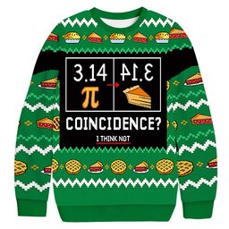 Christmas 3.14 PI Ugly Sweater Funny Christmas Clothing Gifts For Fashion Lovers