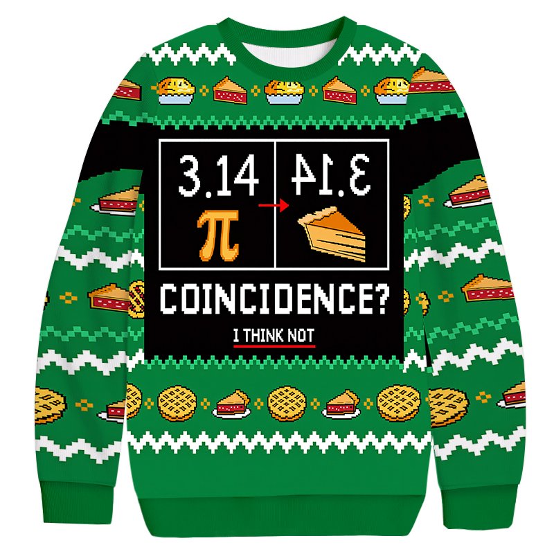 Christmas 3.14 PI Ugly Sweater Funny Christmas Clothing Gifts For Fashion Lovers