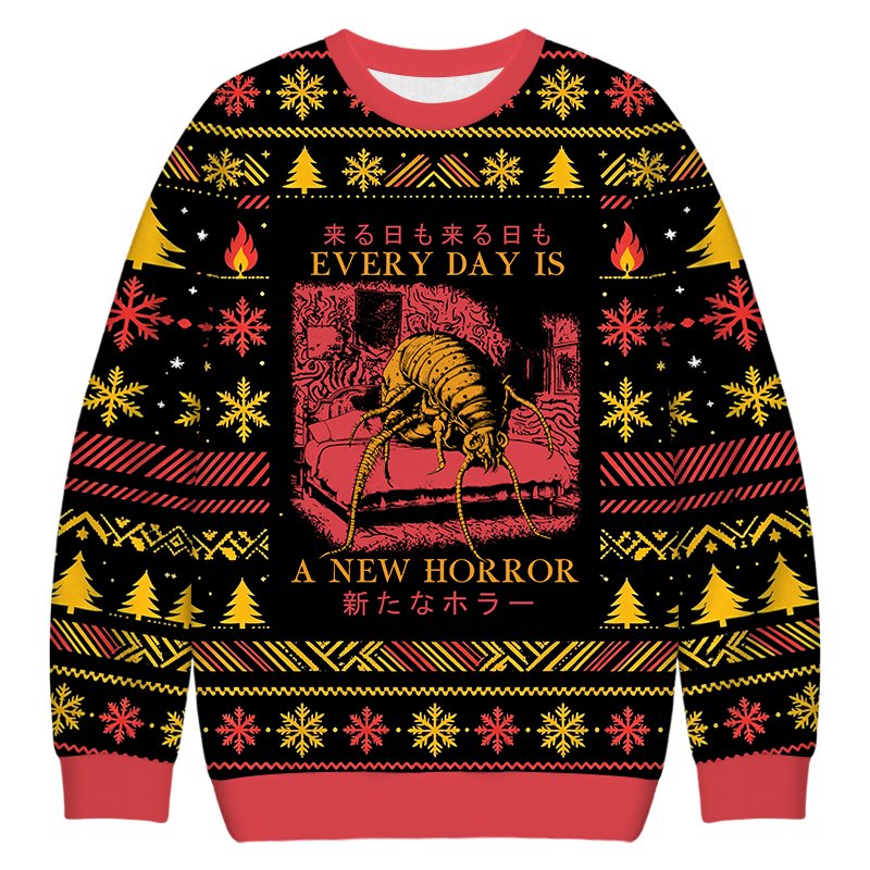 Every Day Is A New Horror Christmas Ugly Sweater Unique Xmas Clothes Gifts For Women