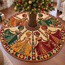 Melanin Queens Quilted Tree Skirt