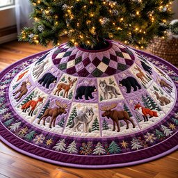 Wildlife Quilted Tree Skirt