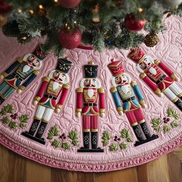 Nutcracker Parade Quilted Tree Skirt