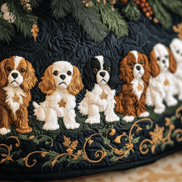 Cavalier King Charles Spaniel Quilted Tree Skirt