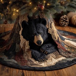 Woodland Wanderer Quilted Tree Skirt