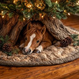 Animal Den Quilted Tree Skirt
